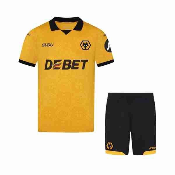 Camiseta Wolves 1ª Niño 2025-2026 Maillot 1rd Ensemble Enfant Wolves 2025 2026
