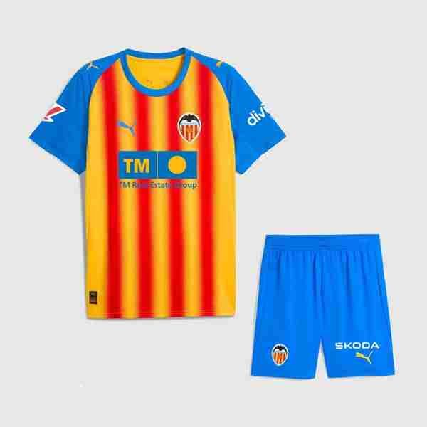 Camiseta Valencia 3ª Niño 2025-2026 Maillot 3rd Ensemble Enfant Valence 2025 2026