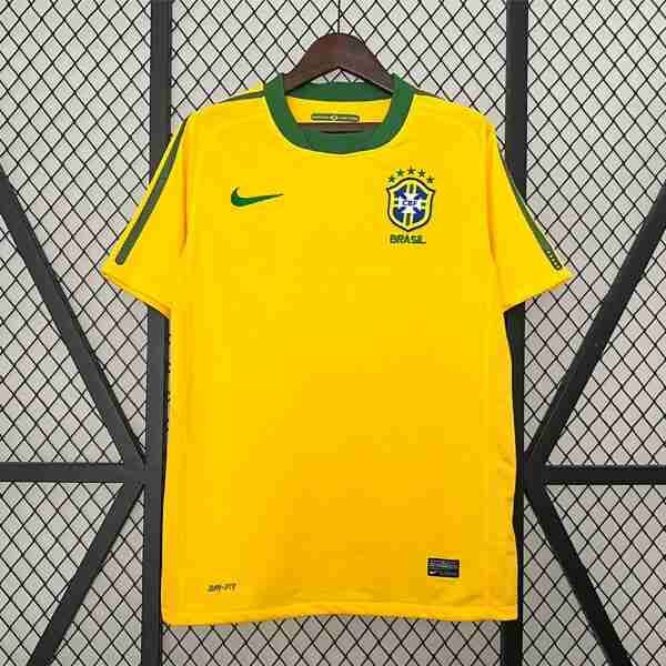 Tailandia Camiseta Brasil 1ª Retro 2010 Thailande Maillot 1rd Brésil Retro 2010