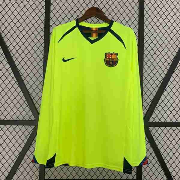 Tailandia Camiseta Barcelona 2ª ML Retro 2005 2006 Thailande Maillot 2rd Manches Longues Barcelone Retro 2005 2006