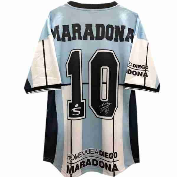 Camiseta Argentina NO.10 Maradona 1ª Retro 2001 Azul Thailande NO.10 Maradona Maillot 1rd Argentine Retro 2001
